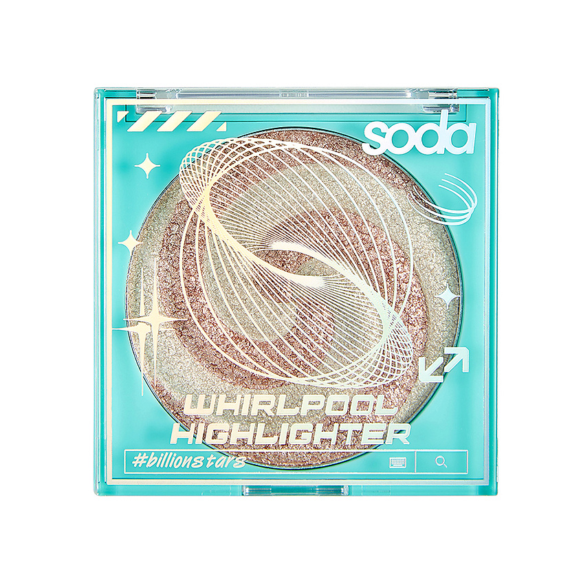 Изображение товара SODA Хайлайтер WHIRLPOOL #yourgalaxy, 8 г