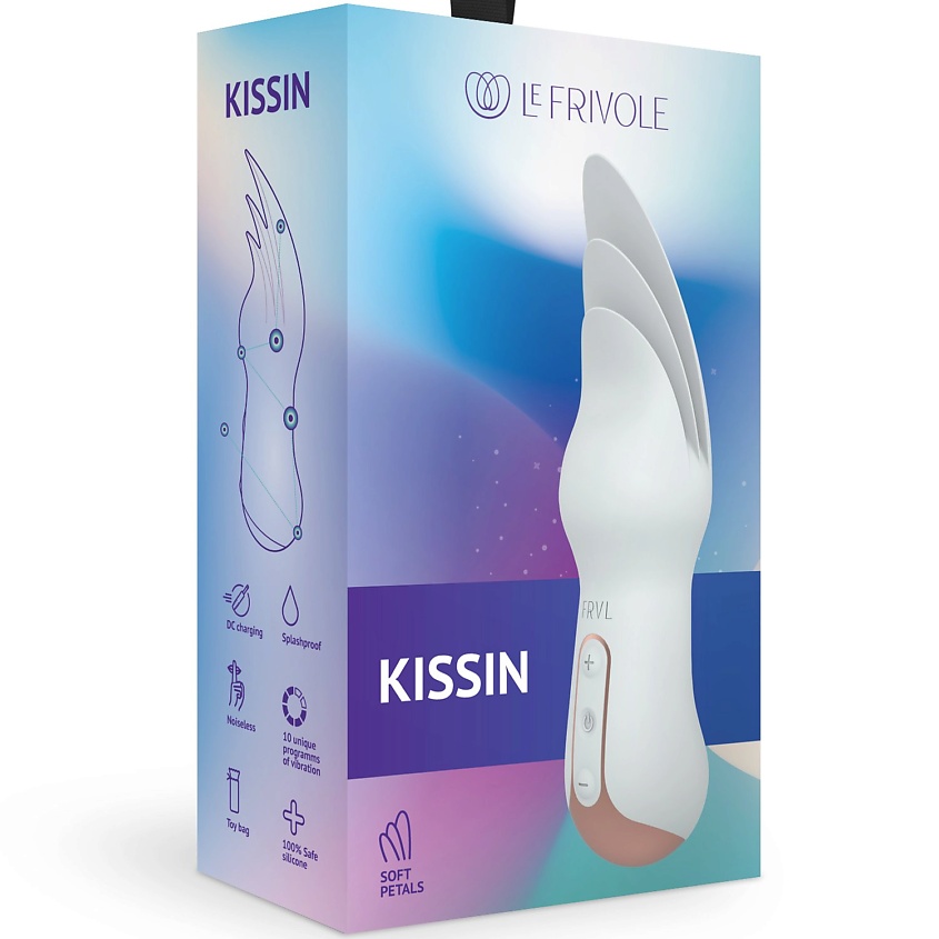 Изображение товара LE FRIVOLE Вибратор Kissin с тремя лепестками белый INFINITE