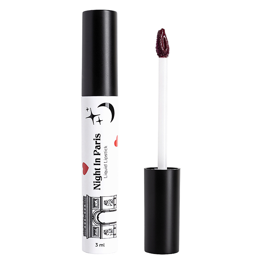 Изображение товара ЛЭТУАЛЬ Жидкая матовая помада для губ NIGHT IN PARIS, № 105, 3 мл