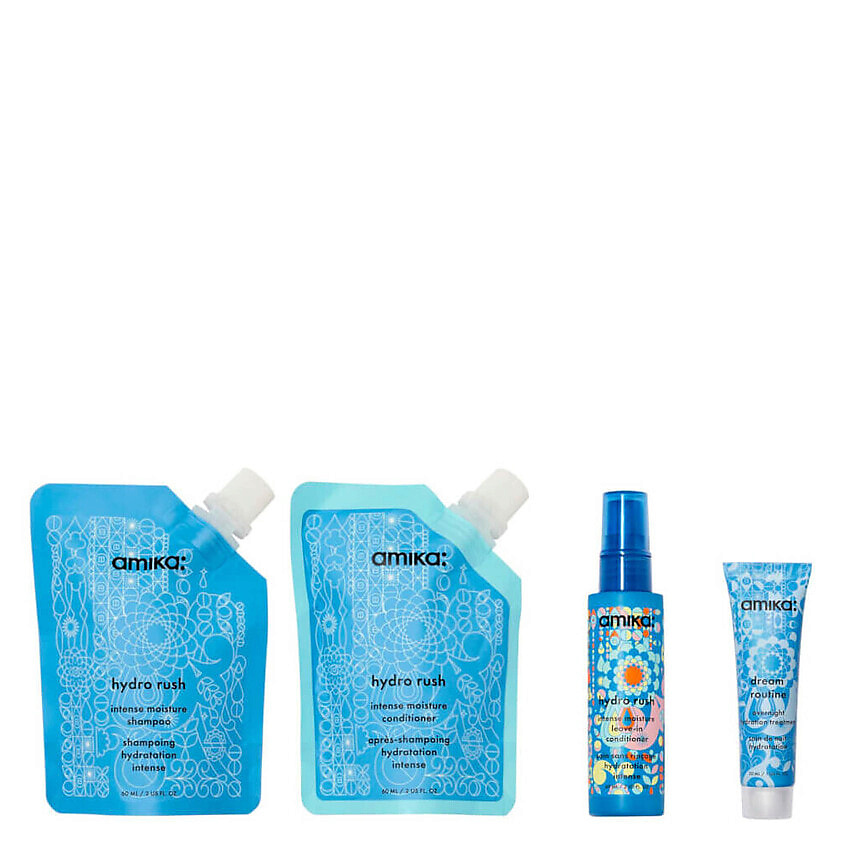 Изображение товара AMIKA Набор Hydro Dream Hydration Routine Trial, 60 мл + 60 мл + 40 мл + 30 мл