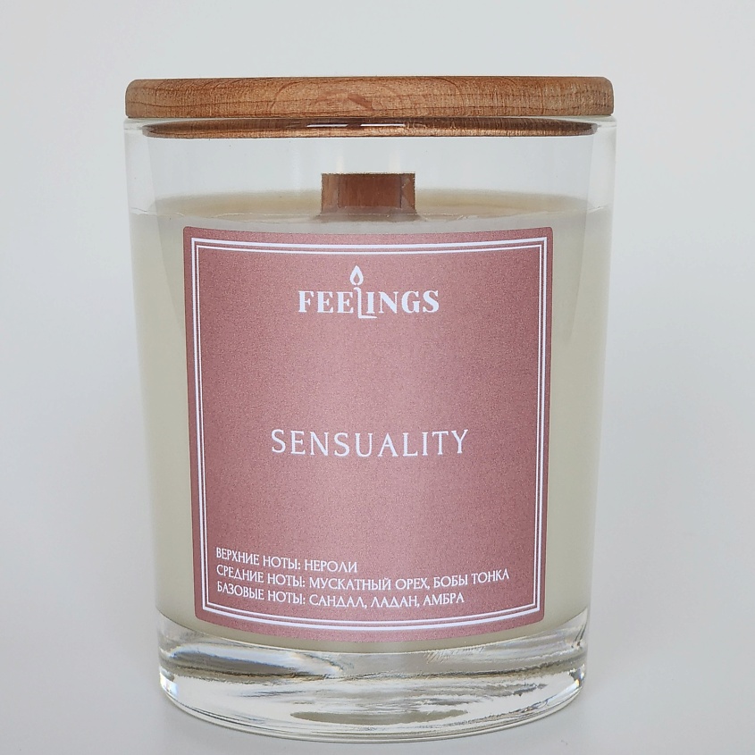 Изображение товара FEELINGS Свеча ароматическая из соевого воска "Sensuality", 1 шт.