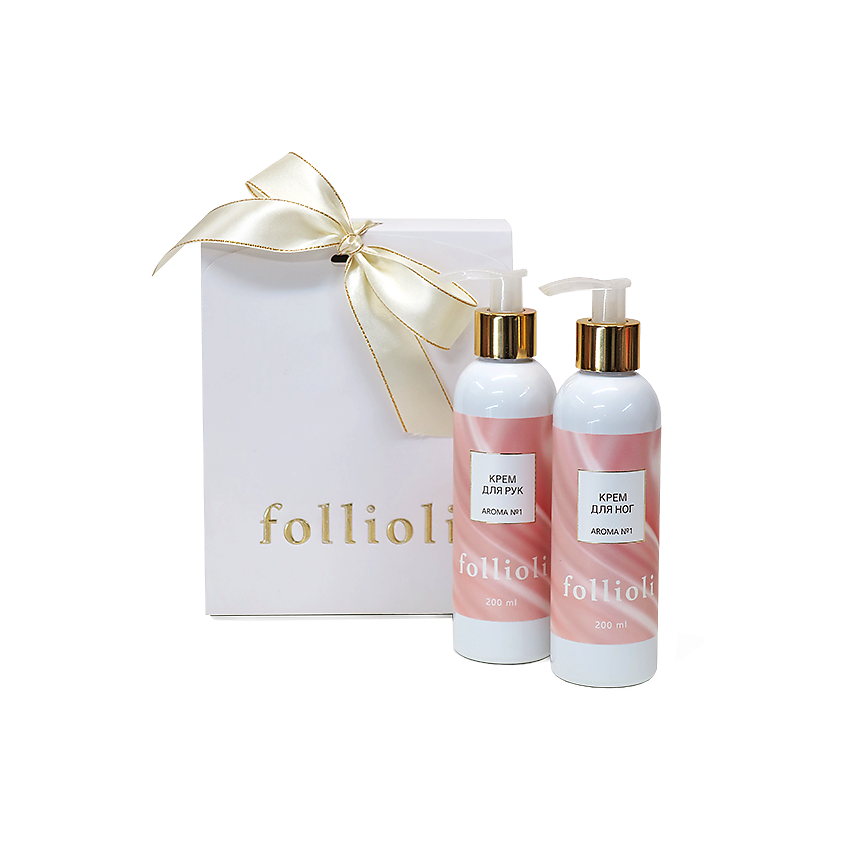 Изображение товара FOLLIOLI Подарочный набор кремов для рук и ног 200 мл