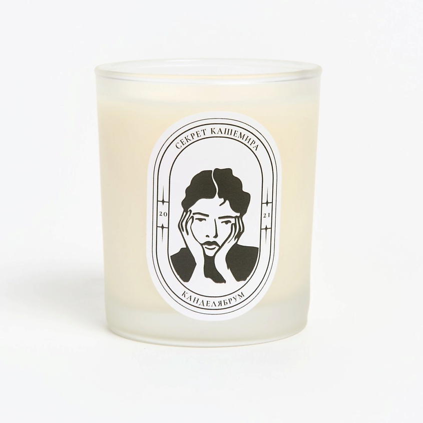 Изображение товара Ароматическая свеча Канделябрум Секрет Кашемира 140 гр натуральный состав