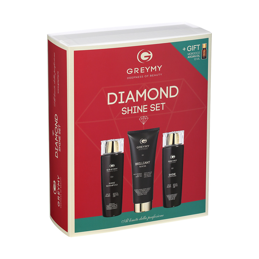 Изображение товара GREYMY Косметический подарочный набор для блеска волос Бриллиантовый блеск Diamond Shine Set, 1 шт.