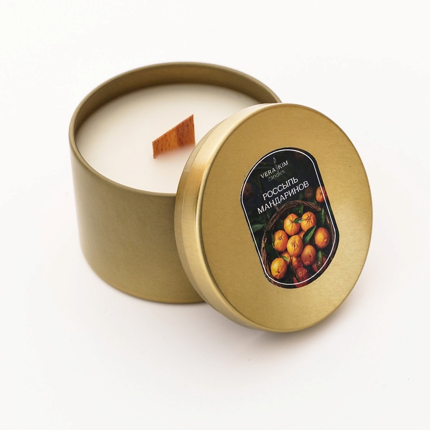 Изображение товара Ароматическая свеча VERA KIM CANDLES РОССЫПЬ МАНДАРИНОВ 120 мл