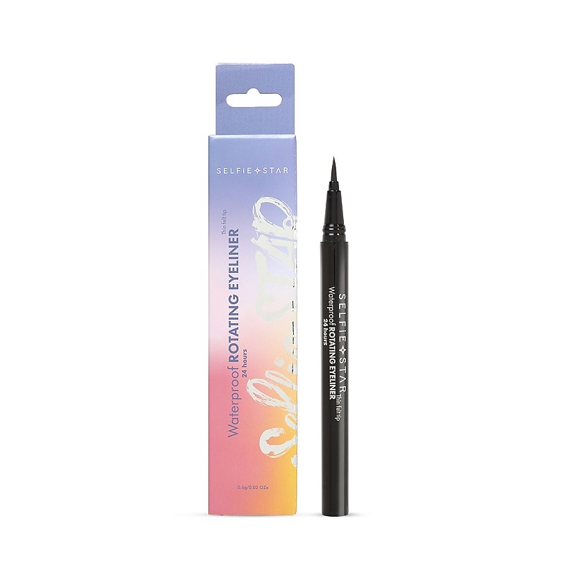 Изображение товара SELFIE STAR Водостойкая подводка-фломастер для глаз 2 in 1 Quick And Easy, Black X02, 0,6 гр