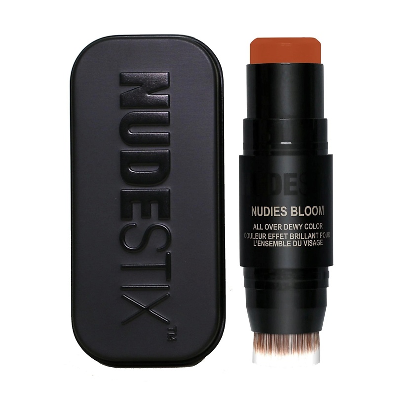 Изображение товара NUDESTIX Кремовые сияющие румяна в стике Nudies Bloom со встроенной кисточкой, Rusty Rouge