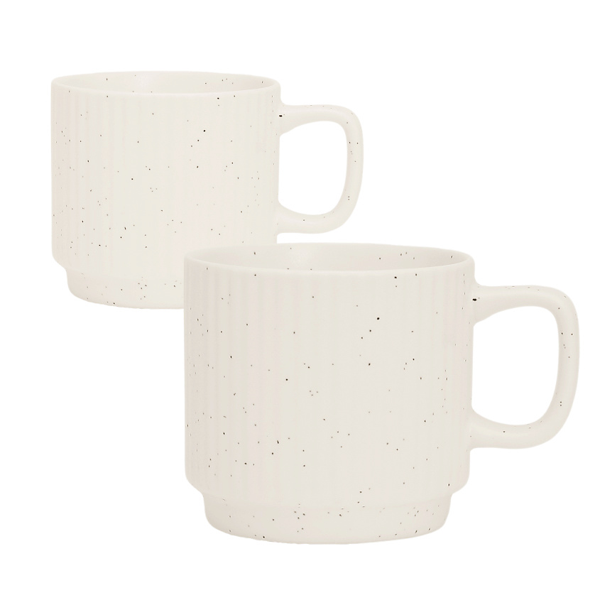 Изображение товара Керамическая кружка 300 мл MANDARIN DECOR белая скандинавский дизайн