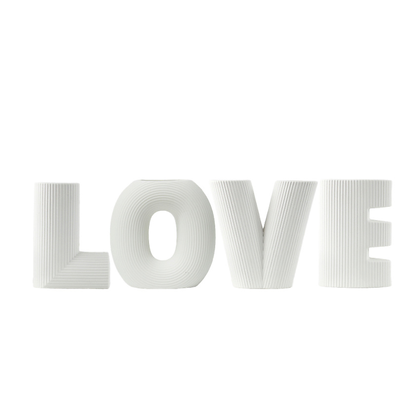 Изображение товара MANDARIN DECOR Набор керамических ваз 4 шт. для цветов и сухоцветов, 15 см; цвет: белый