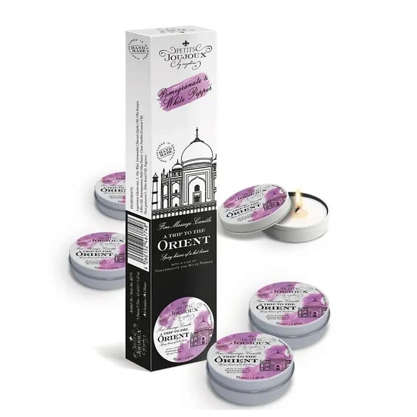 Изображение товара Набор массажных свечей PETITS JOUJOUX 5 шт с ароматом жожоба и натуральными маслами