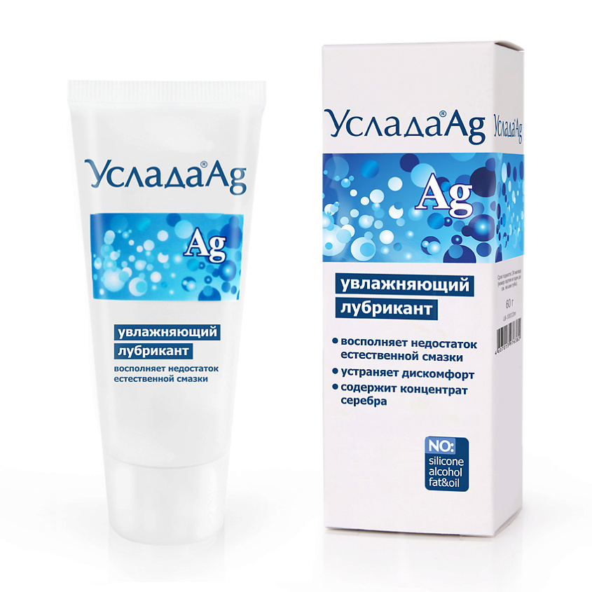 Изображение товара Гель-лубрикант Услада с серебром для интимных ощущений и профилактики инфекций