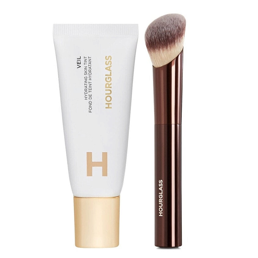 Изображение товара Набор Tональное средство и кисть Hourglass Hydrating Skin Tint №03 для сияющей кожи