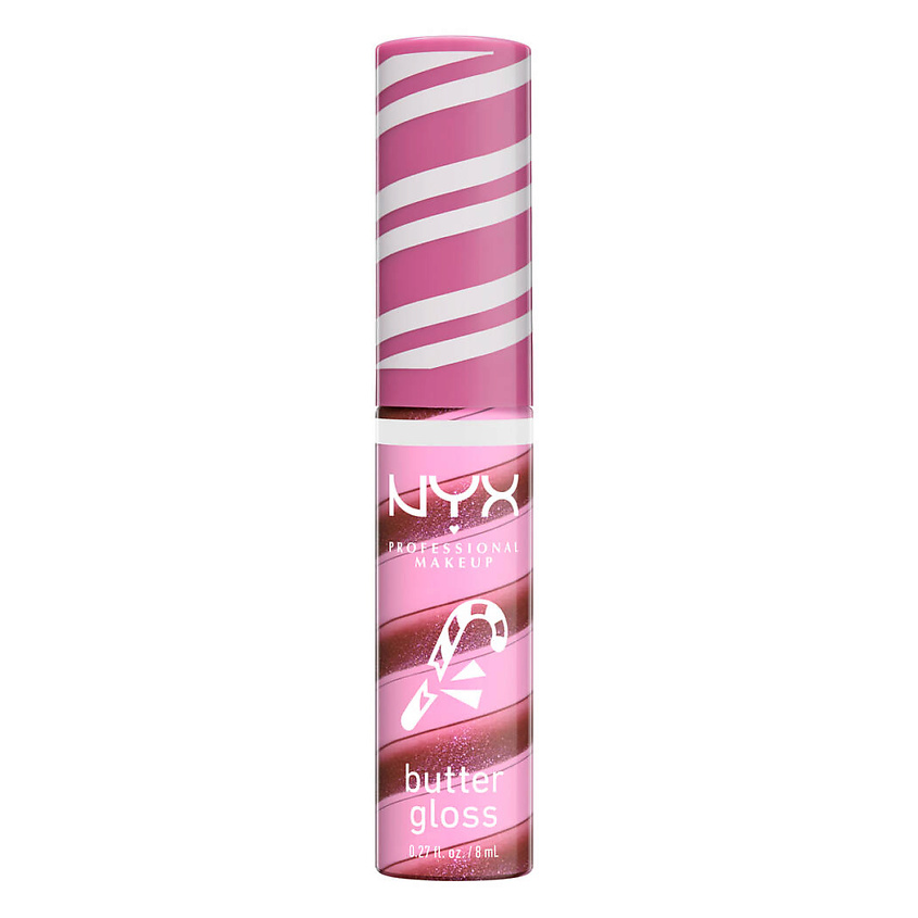 Изображение товара NYX PROFESSIONAL MAKEUP Блеск для губ Butter Gloss Swirl 04-Holly Berry Swirl праздничная лимитка