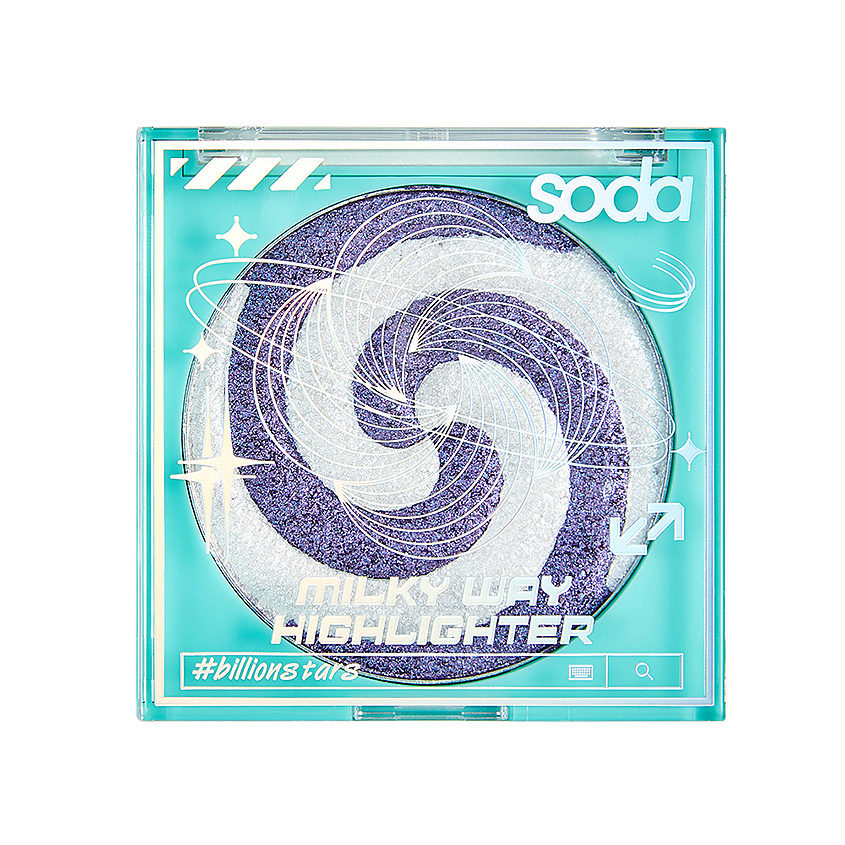 Изображение товара SODA Хайлайтер MILKY WAY #yourgalaxy универсальный перламутровый для лица 8 г