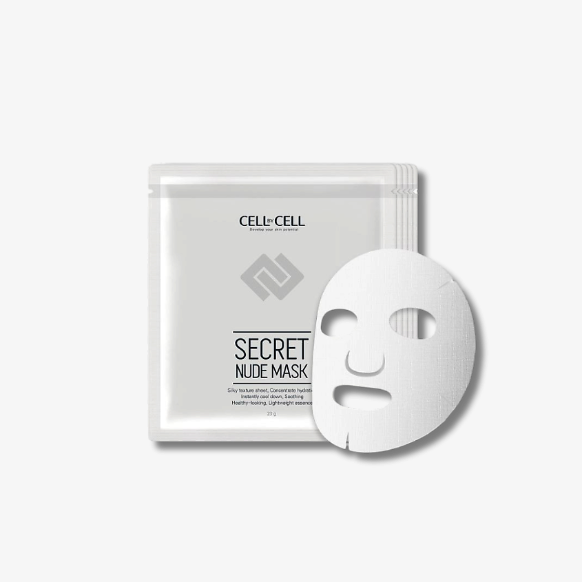 Изображение товара CELLBYCELL Восстанавливающая тканевая маска-вторая кожа Secret Nude Mask, 25 г