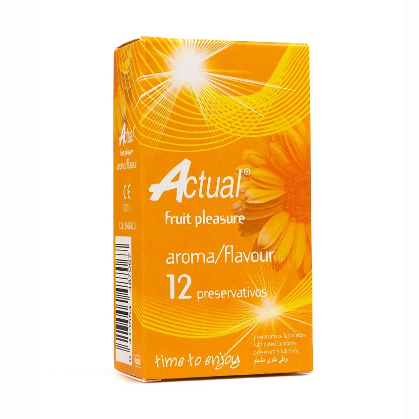 Изображение товара ACTUAL Презервативы ароматизированные с ароматом клубники, 12 шт.