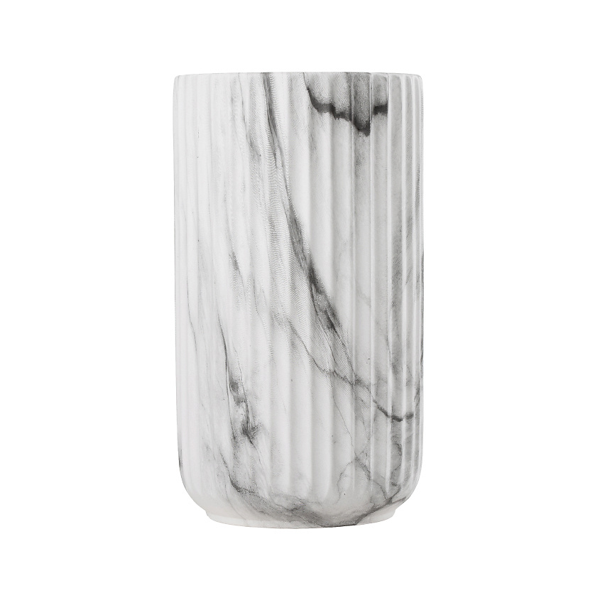 Изображение товара MANDARIN DECOR Керамическая ваза для цветов и сухоцветов декор дома, 22 см; серый