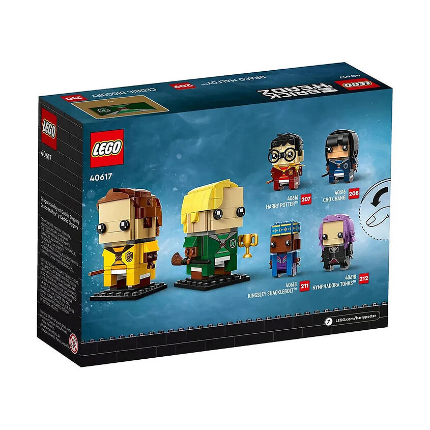 Изображение товара LEGO Конструктор BrickHeadz HARRY POTTER 40617 Draco Malfoy AND Cedric Diggory, 1 шт.