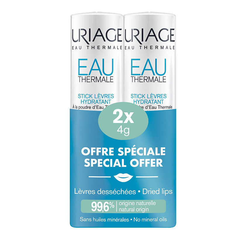 Изображение товара Увлажняющий стик для губ Uriage О'термаль 1 шт. натуральный состав уход косметика