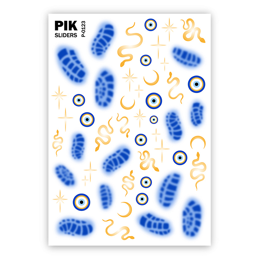 Изображение товара PIK Слайдеры для ногтей P-123 Змеи Фольга, 1 шт.