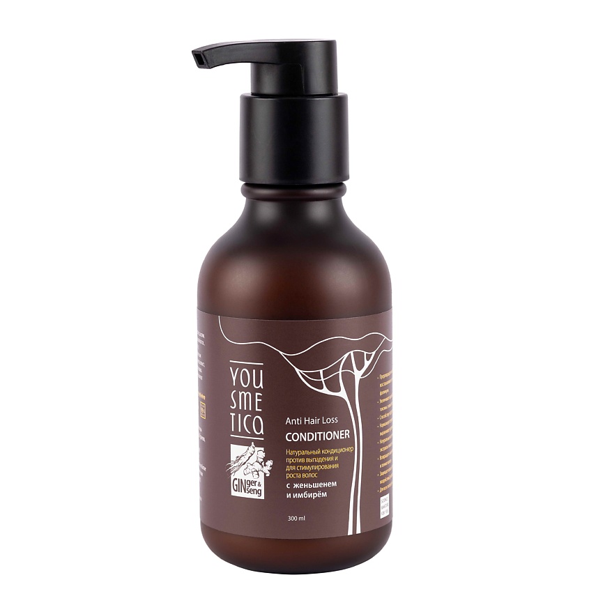 Изображение товара YOUSMETICA Натуральный кондиционер против выпадения и для стимулирования роста волос, 300 мл