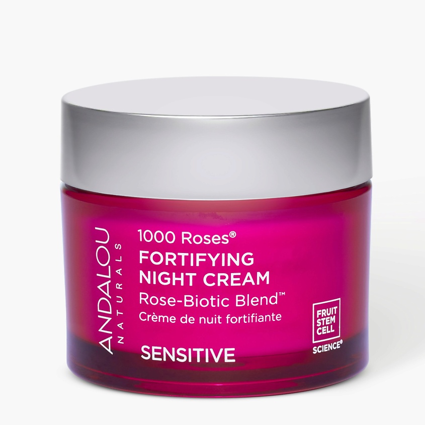 Изображение товара Ночной крем для лица 1000 роз ANDALOU NATURALS 50 г натуральное питание увлажнение