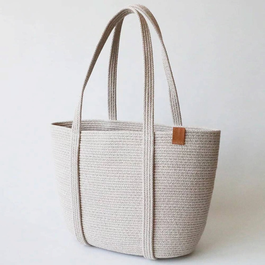 Изображение товара Стильная сумка тоут OLALA HOME Carry светло-серая для женщин и мужчин