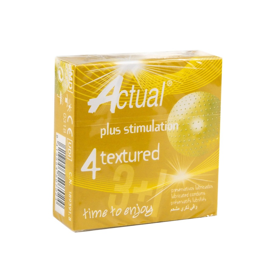 Изображение товара ACTUAL Презервативы из текстурированного латекса, 4 шт.