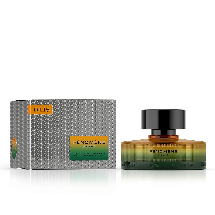 Изображение товара DILIS Fenomene Adept мужские духи 75 мл древесный аромат свежие ноты