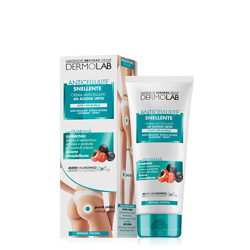 

DERMOLAB Крем для тела антицеллюлитный разогревающий Anti-Cellulite Shock-Action Slimming Effect, Крем для тела антицеллюлитный разогревающий Anti-Cellulite Shock-Action Slimming Effect