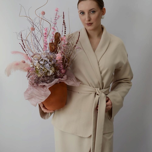 

VLSHBN FLOWERS STATE Композиция из сухоцветов с гортензией, Композиция из сухоцветов с гортензией