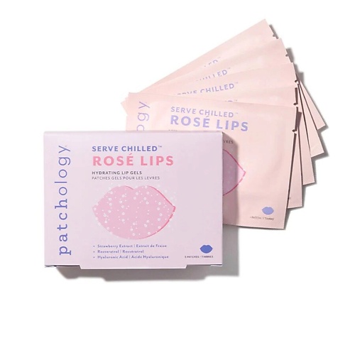 Патчи для губ PATCHOLOGY Увлажняющие гидрогелевые патчи для губ Serve Chilled Rose Lip Gels 5.0