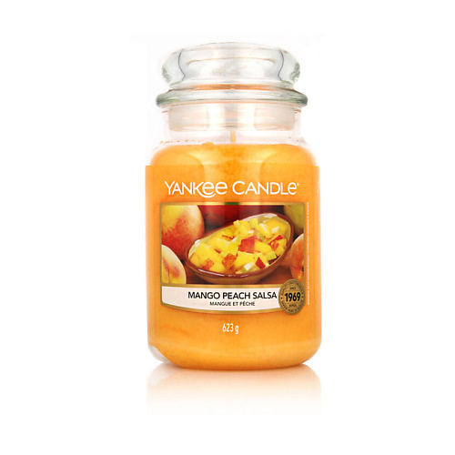 

YANKEE CANDLE Ароматическая свеча Jar Candles Mango Peach Salsa, Ароматическая свеча Jar Candles Mango Peach Salsa