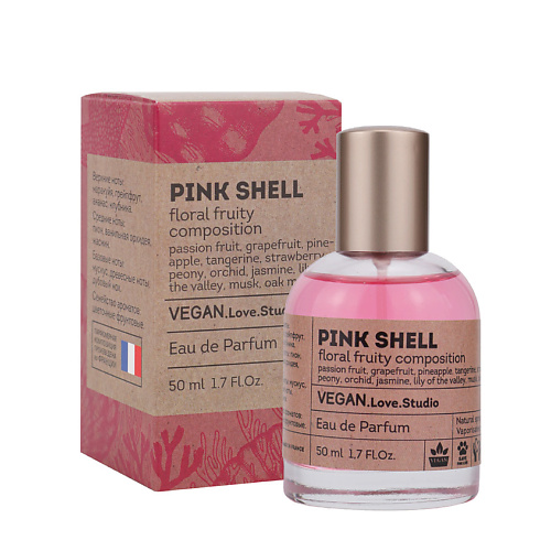 

VEGAN.LOVE.STUDIO Парфюмерная вода женская Pink Shell клубника маракуйя ананас пион дерево 50.0, Парфюмерная вода женская Pink Shell клубника маракуйя ананас пион дерево