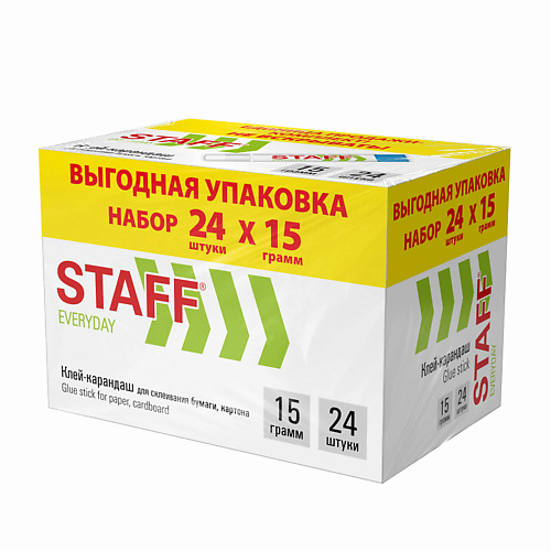 

STAFF Клей-карандаш 15 г EVERYDAY, Клей-карандаш 15 г EVERYDAY
