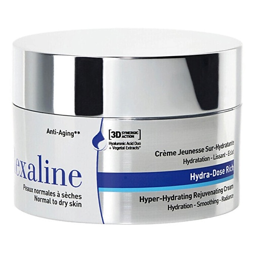 

REXALINE Интенсивно увлажняющий крем для лица 3D Hydra-Dose Rich Hyper-Hydrating Rejuvenating Cream, Интенсивно увлажняющий крем для лица 3D Hydra-Dose Rich Hyper-Hydrating Rejuvenating Cream