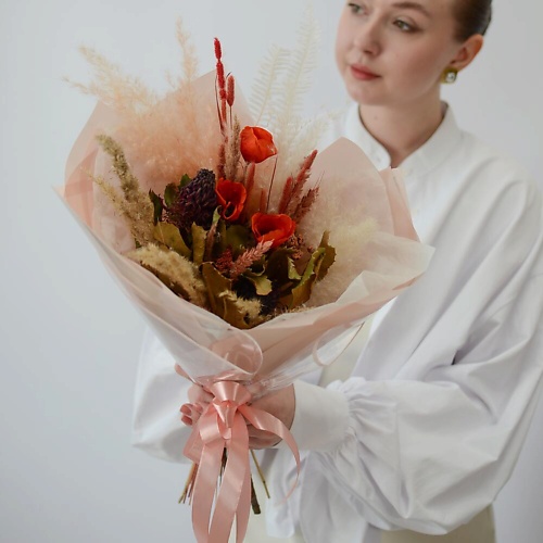 

VLSHBN FLOWERS STATE Букет из сухоцветов с нутаном, Букет из сухоцветов с нутаном