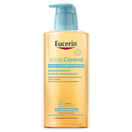 Масла для душа и ванной EUCERIN Очищающее масло для душа и ванны для детей Atopi Control
