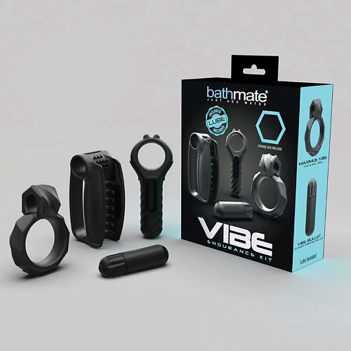 фото Bathmate набор vibe endurance kit: кольцо, вибропуля, мастурбатор