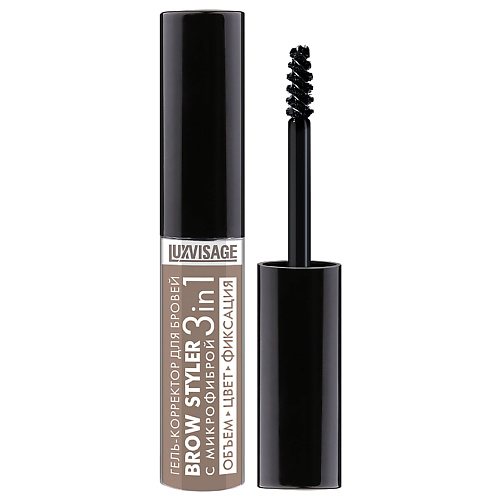 

LUXVISAGE Гель-корректор для бровей с микрофиброй Brow Styler 3 in 1, Гель-корректор для бровей с микрофиброй Brow Styler 3 in 1