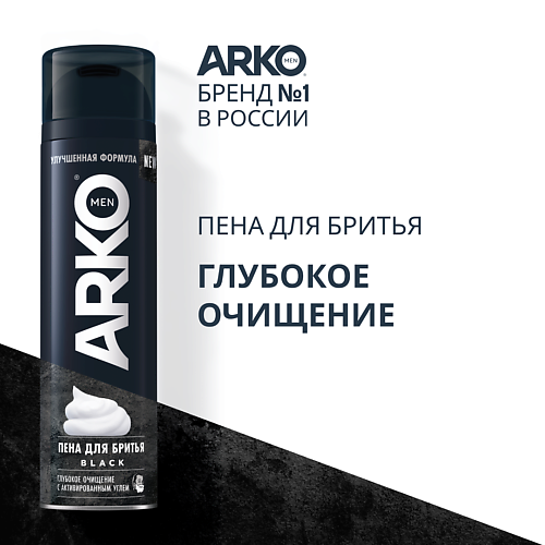 

ARKO Пена для бритья Black 200.0, Пена для бритья Black