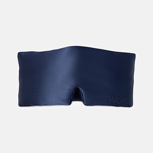 

AMUR WELLNESS & SELF CARE Маска для сна Oversized silk sleep mask Dark Blue, Маска для сна Oversized silk sleep mask Dark Blue