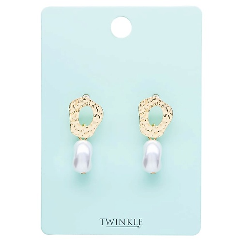 

TWINKLE Серьги CRUMPLED GOLD AND PEARL, Серьги CRUMPLED GOLD AND PEARL