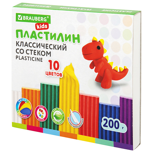

BRAUBERG Пластилин классический KIDS, Пластилин классический KIDS