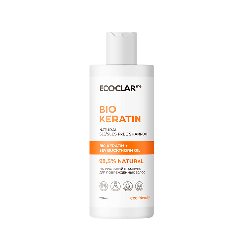 

ECOCLARME Натуральный шампунь для поврежденных волос 250.0, Натуральный шампунь для поврежденных волос