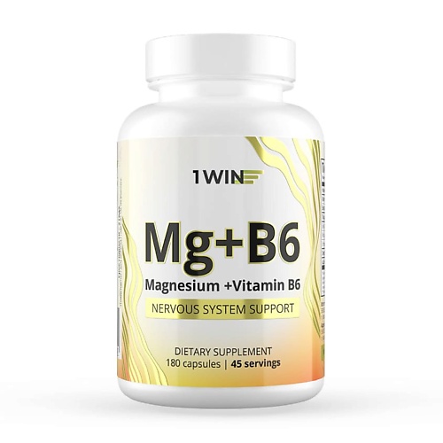 

1WIN Витаминный комплекс Магний В6 Magnesium + Vitamin B6 Dietary Supplement, Витаминный комплекс Магний В6 Magnesium + Vitamin B6 Dietary Supplement
