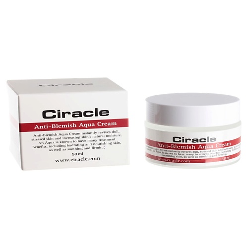 

CIRACLE Крем для лица увлажняющий для проблемной кожи Anti Blemish Aqua Cream, Крем для лица увлажняющий для проблемной кожи Anti Blemish Aqua Cream