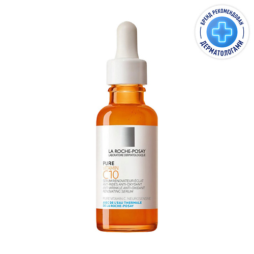 

LA ROCHE-POSAY Vitamin C10 Антиоксидантная сыворотка для лица с витамином С и салициловой кислотой для обновления кожи, Vitamin C10 Антиоксидантная сыворотка для лица с витамином С и салициловой кислотой для обновления кожи