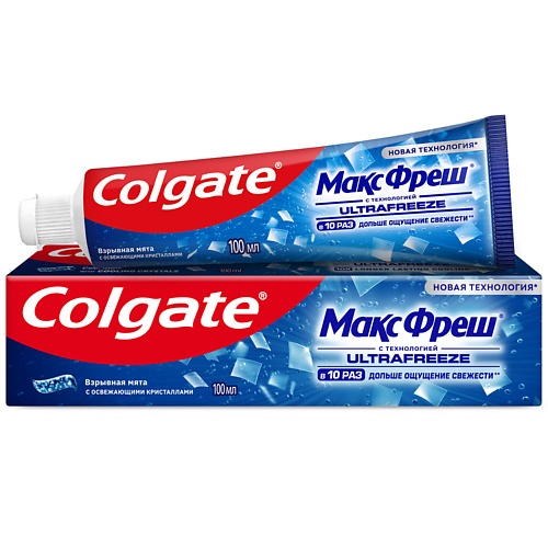 

COLGATE Зубная паста МАКС ФРЕШ Взрывная мята 100.0, Зубная паста МАКС ФРЕШ Взрывная мята