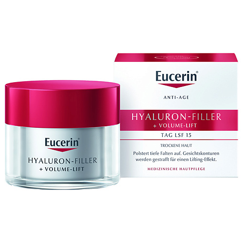 Крем для лица EUCERIN Крем для дневного ухода за сухой кожей Hyaluron-Filler + Volume-Lift SPF 15